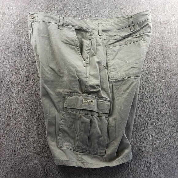 Wrangler Mens Cargo Shorts Size 40 Khaki Casual Outdoors Flat Front Classic - Picture 8 of 10
